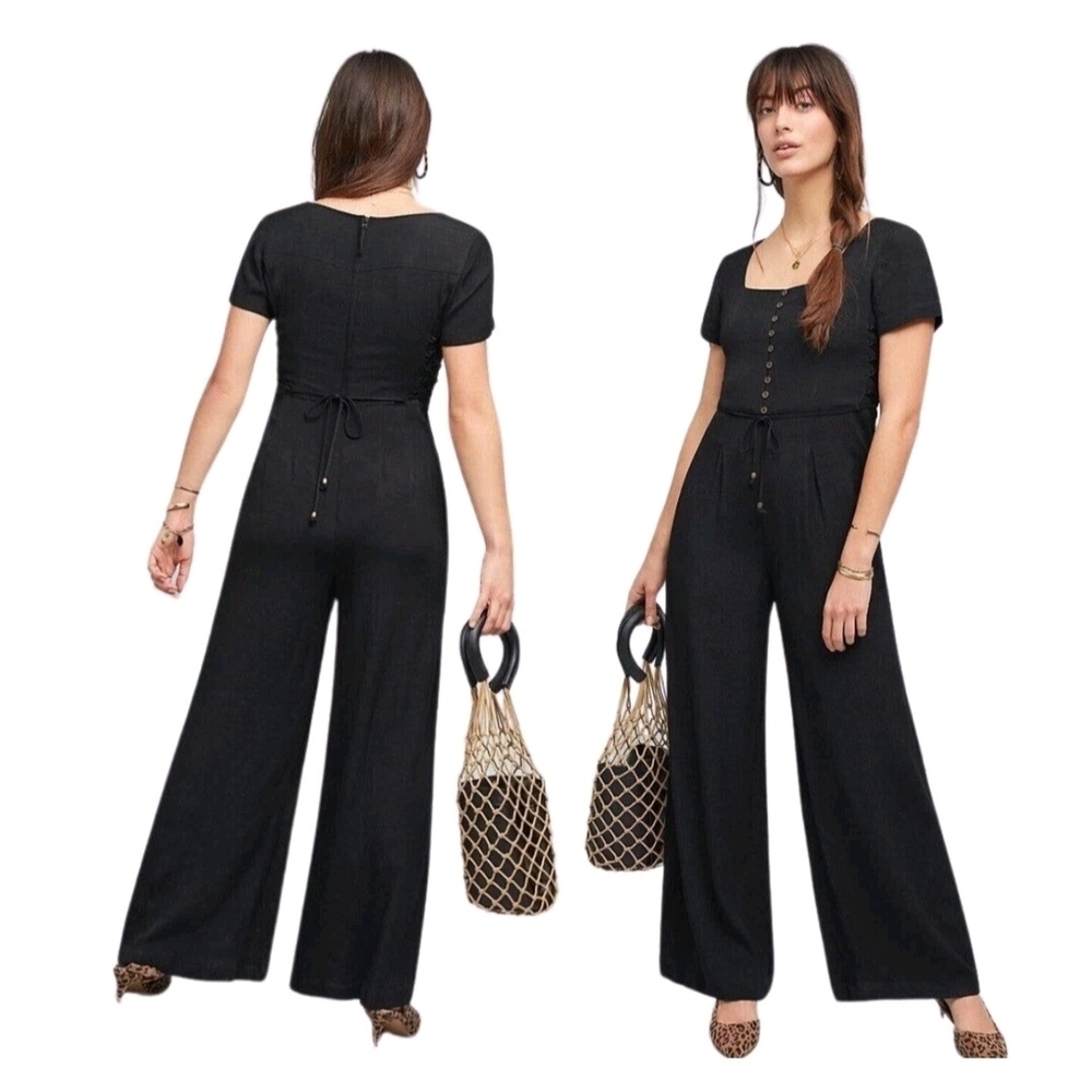 MAEVE by Anthropologie Black Jumpsuit Size 2